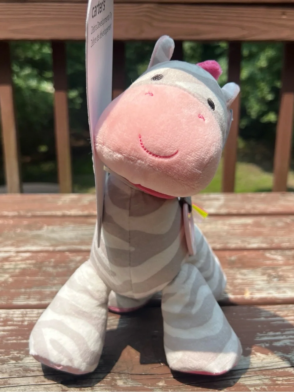 Carter's Zebra Developmental Toy Kidcore Plush,Eye Tracking,Listening, 11